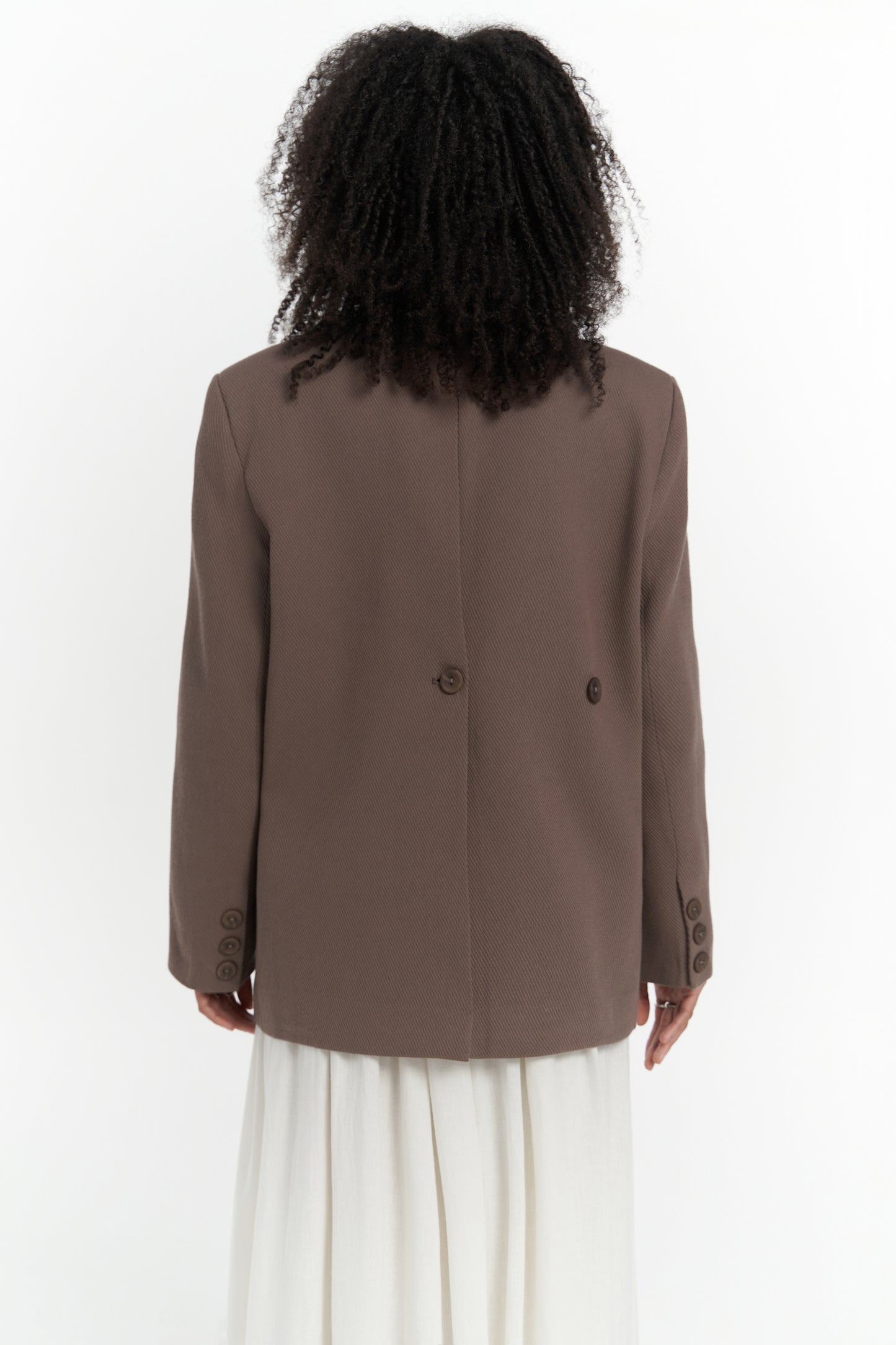 Blazer Boutonné au Dos Solara