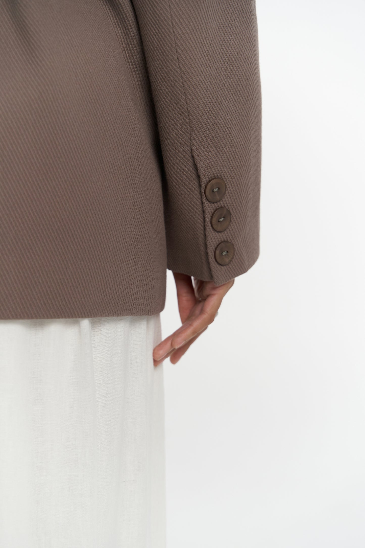 Blazer Boutonné au Dos Solara